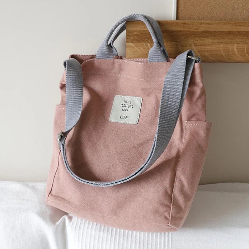 Canvas Women's Shoulder Bag Handbag Small Fresh Messenger Bag Casual Cloth Bag