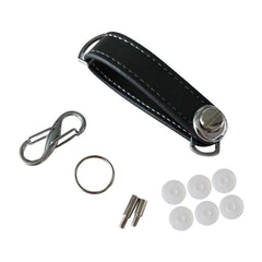 Leather Car Key Pouch Bag Holder Chain Wallet Organizer