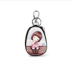 Cute Cartoon Women Key Bag Car Leather Key Wallets Key Case