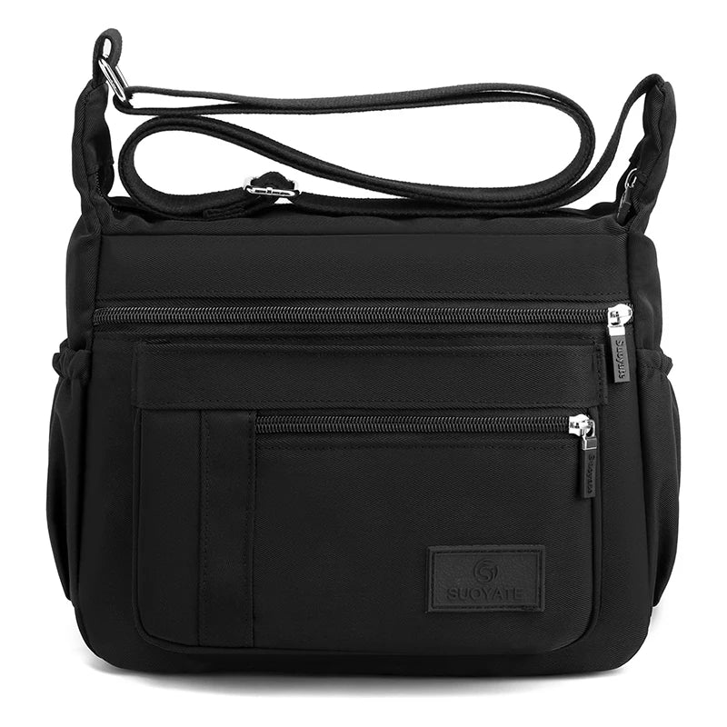 Casual Waterproof Nylon Shoulder Bag with Large Capacity