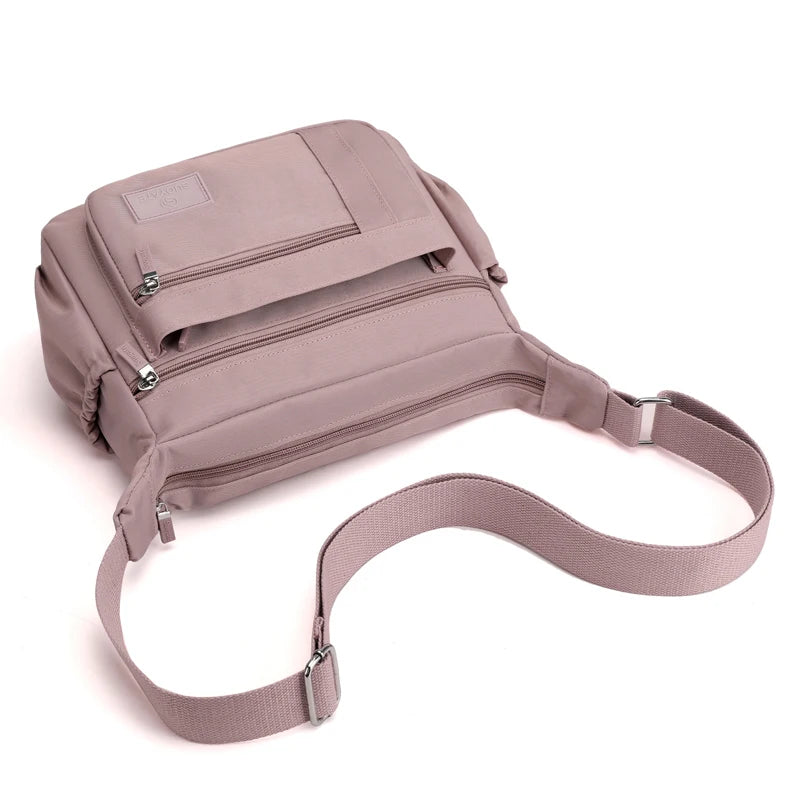 Casual Waterproof Nylon Shoulder Bag with Large Capacity