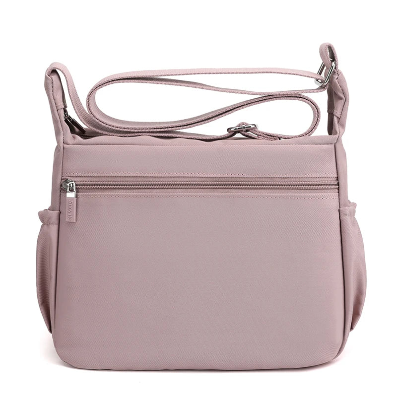 Casual Waterproof Nylon Shoulder Bag with Large Capacity