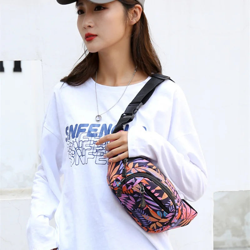 Casual Oxford Travel Crossbody Bags Large Capacity Sport Fanny Pack