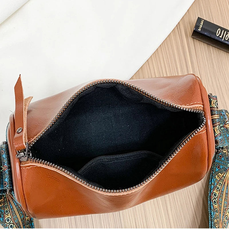 Vintage Oil Wax Leather Tote Shoulder Handbag