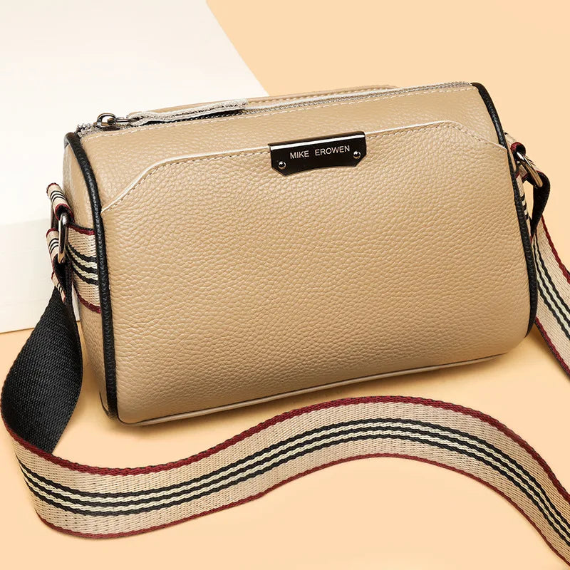 Vintage Leather Crossbody Bag for Women Shell Tote Sling Purse