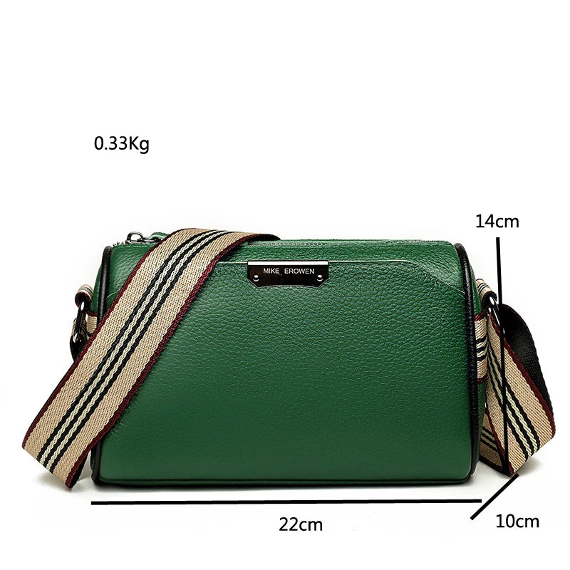 Vintage Leather Crossbody Bag for Women Shell Tote Sling Purse