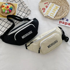 Canvas Small Bag Female Hip Hop Crossbody Bag