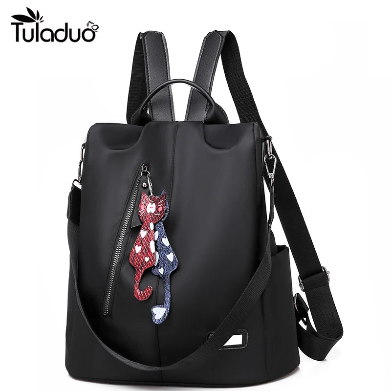 Teen Girls' Waterproof Oxford Backpack