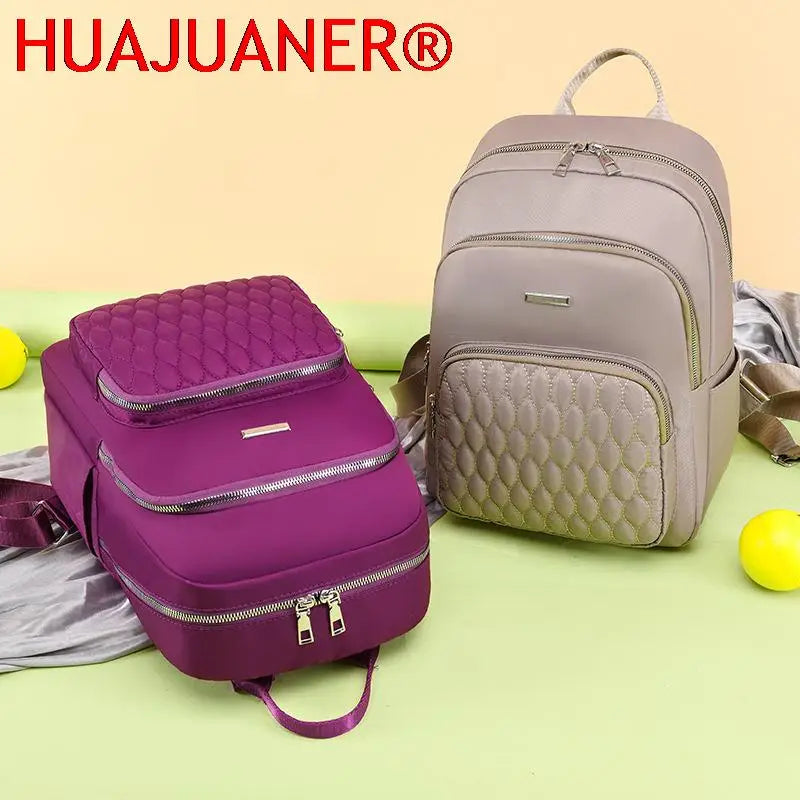Casual Women Travel Backpack Soft Fabric Girls School Book Bag