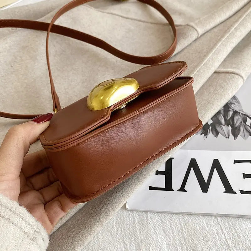 Chain Sense Shoulder Bag for Women PU Messenger Bag Lipstick Bags