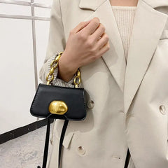 Chain Sense Shoulder Bag for Women PU Messenger Bag Lipstick Bags