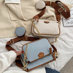 Wide Strap Crossbody Bags 3 Bag Set