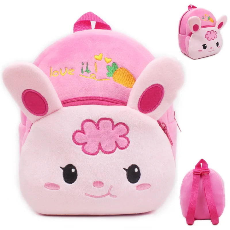 Kids 3D Cartoon Plush Backpack for Boys and Girls