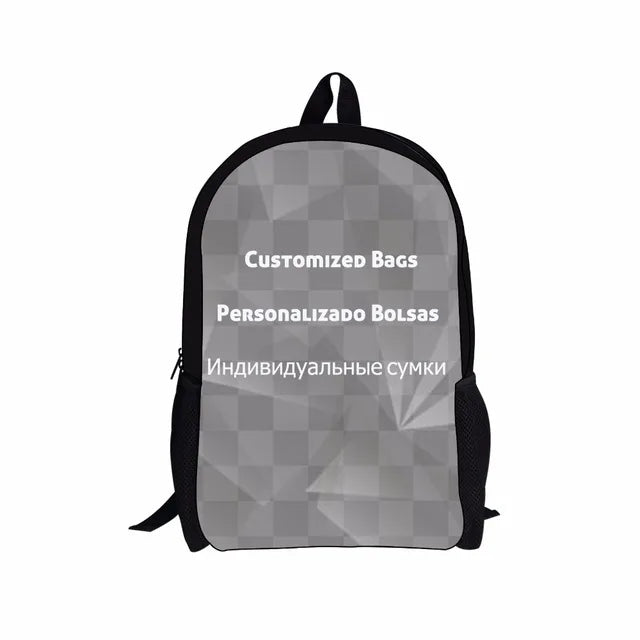 Children's Backpack Panda Unicorn Pattern Students School Bag