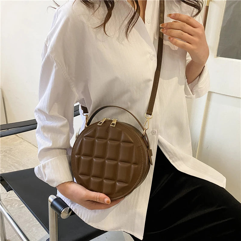Circular Women's Shoulder Bag Crossbody Handbag Messenger Bag