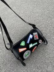 Y2k Collage Pattern Bucket Bag for Ladies Tote