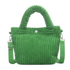 Corduroy Bucket Bag for Women