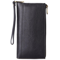 Cowhide Men Clutch Wallets Leather Long Purses Business Large Capacity Wallet