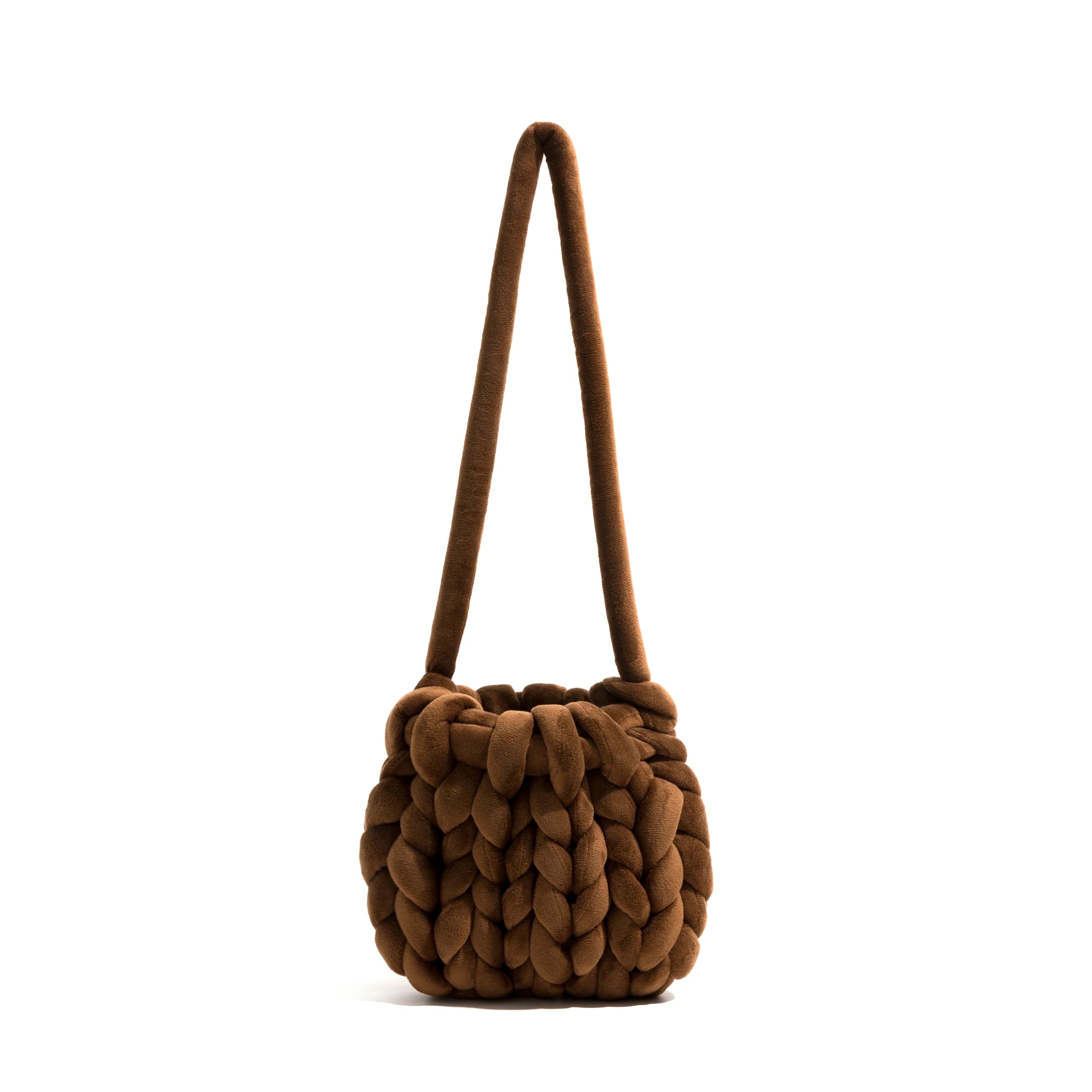 Crochet Crossbody Bag Knitted Women Shoulder Rope Woven Messenger Bag