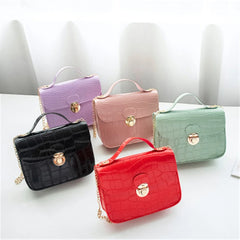 Crocodile Pattern Small Chain Handbag