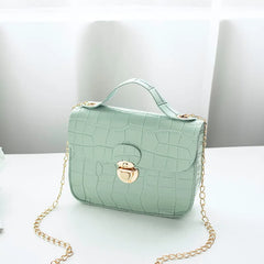 Crocodile Pattern Small Chain Handbag