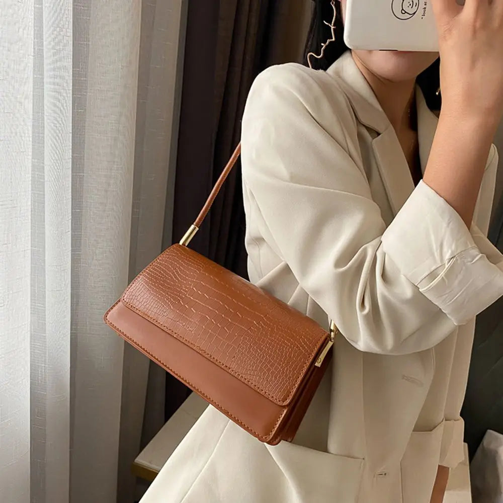 Crocodile Pattern Small Bag Sling Bags Tote Handbags Shoulder Bag