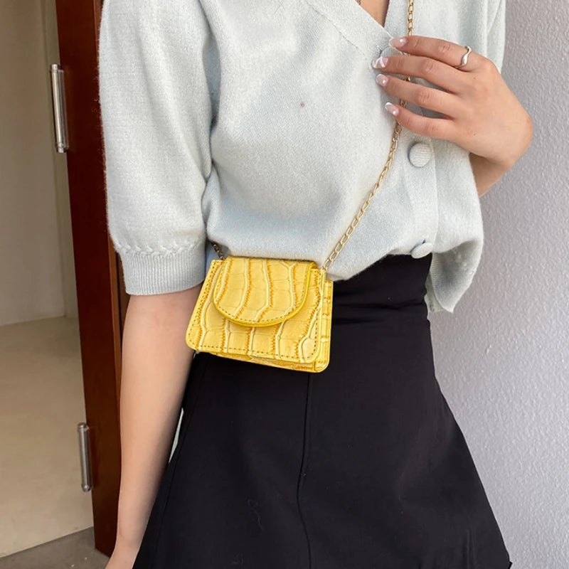 Small Square Crossbody Bag 2022Korean Style Women Shoulder Handbag