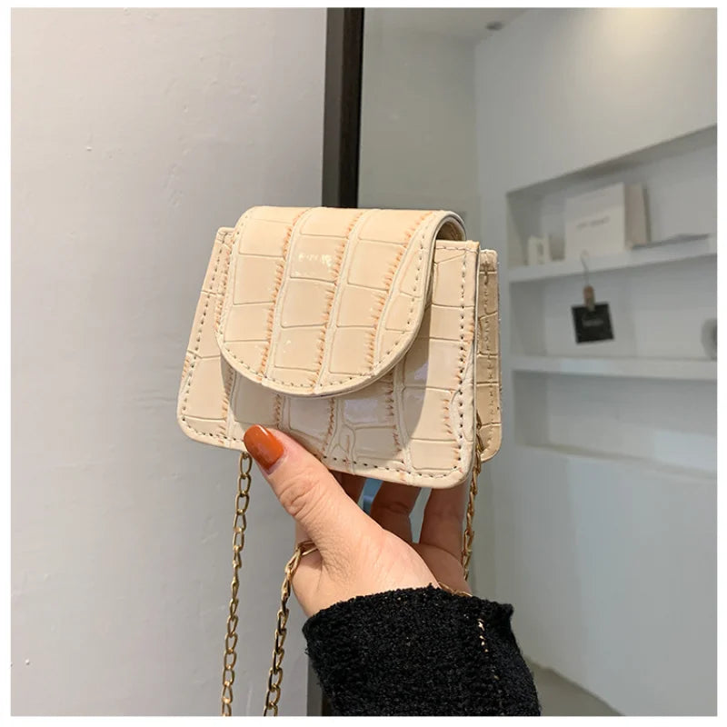Small Square Crossbody Bag 2022Korean Style Women Shoulder Handbag