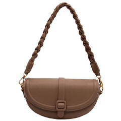 Women's Western Style Crossbody Bag Small Square Texture Messenger Handbag