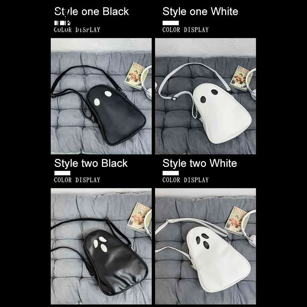 Devil Ghost Funny Crossbody Handbag PU Leather Small Zipper Travel for Women