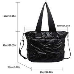 Quilted Crossbody Bag Large Capacity Shoulder Tote Lady Travel Purse