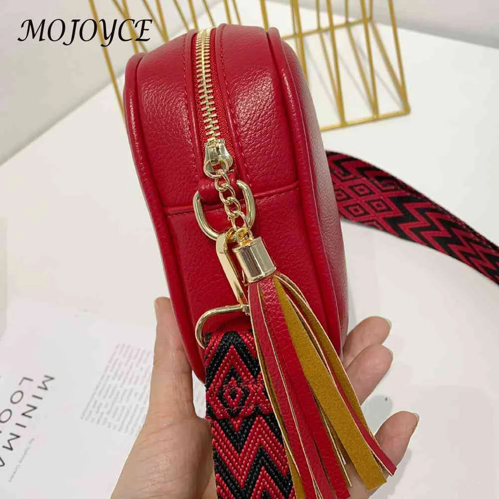 Tassel Crossbody Bags PU Leather Ladies Purses