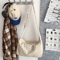 Plaid Crossbody Hand Bag for Ladies Girls