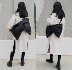 Canvas Shoulder Bags Large Capacity Bowknot Crossbody Bags