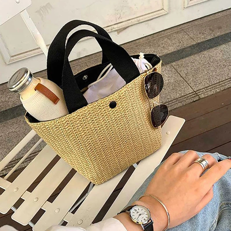 Women Beach Shoulder Bag Top-handle Casual Tote
