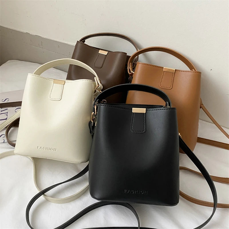 Casual Ladies Tote Bucket Shoulder Bag Crossbody