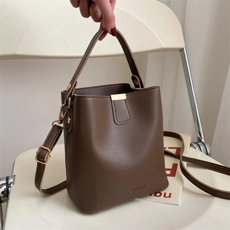 Casual Ladies Tote Bucket Shoulder Bag Crossbody