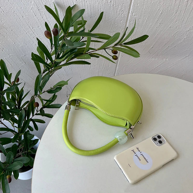 Women Small Shoulder Bag PU Leather Ladies Round Crossbody Bags