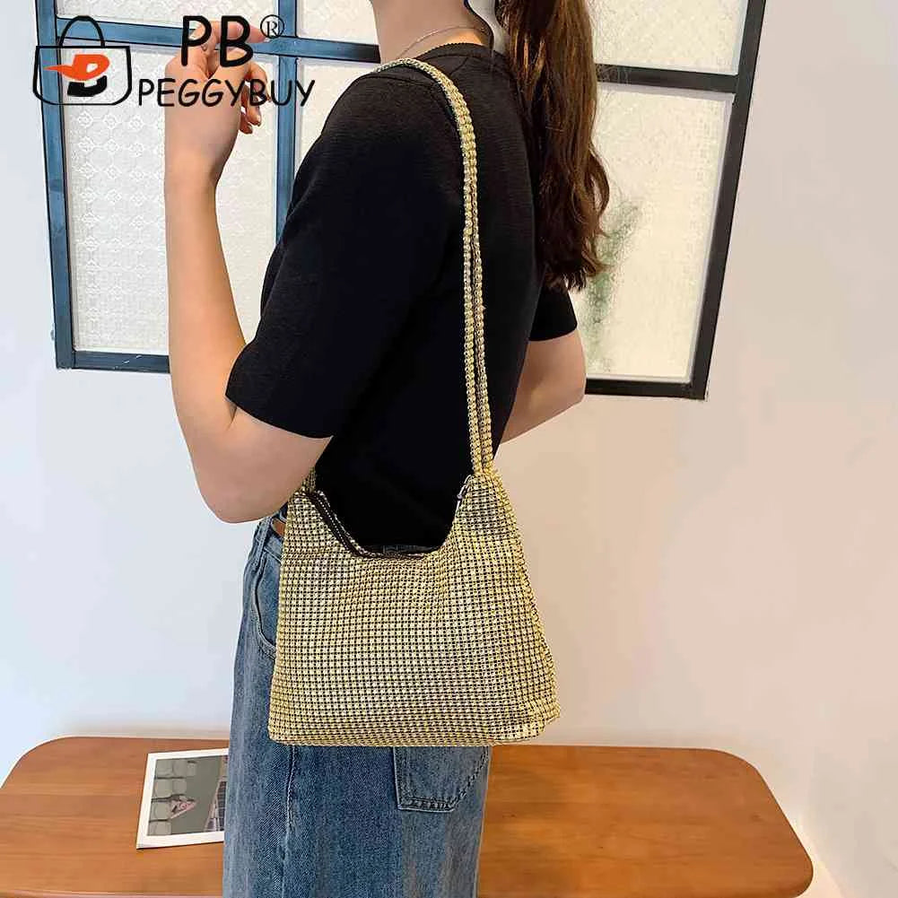 Rhinestone Crossbody Shoulder Bag for Evening Wedding Party