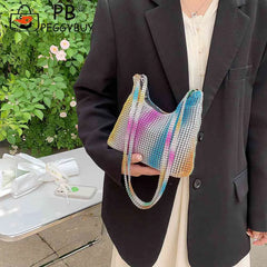 Rhinestone Crossbody Shoulder Bag for Evening Wedding Party