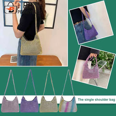 Rhinestone Crossbody Shoulder Bag for Evening Wedding Party