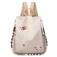 Ethnic Style 3D Embroidery Backpack Women's Oxford Cloth Backpack