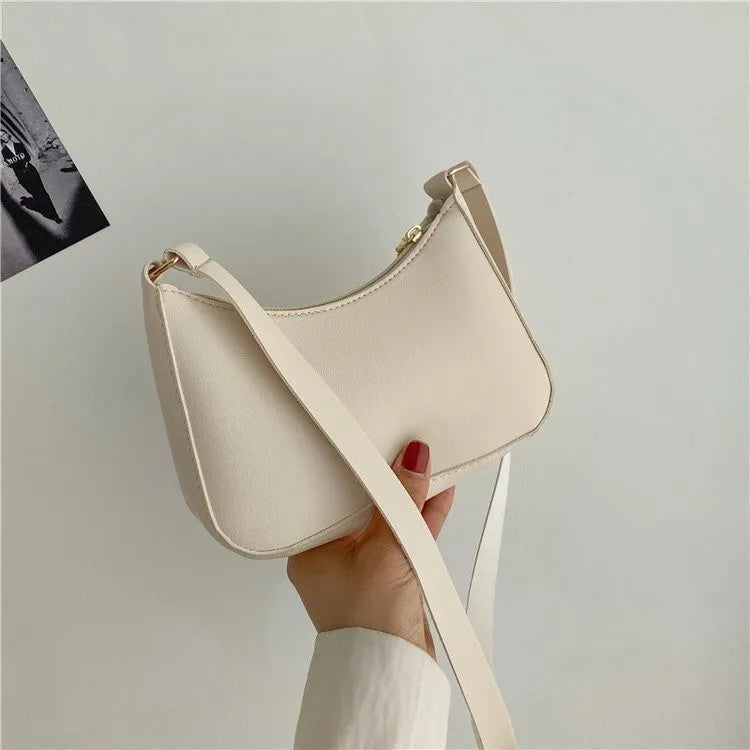 Vintage Leather Chain Handbag Tote for Women