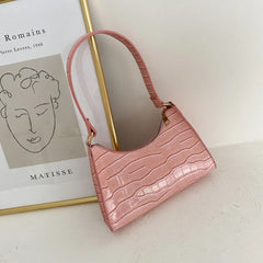 Leather Chain Shoulder Bag Retro Casual Totes Handbag for Women