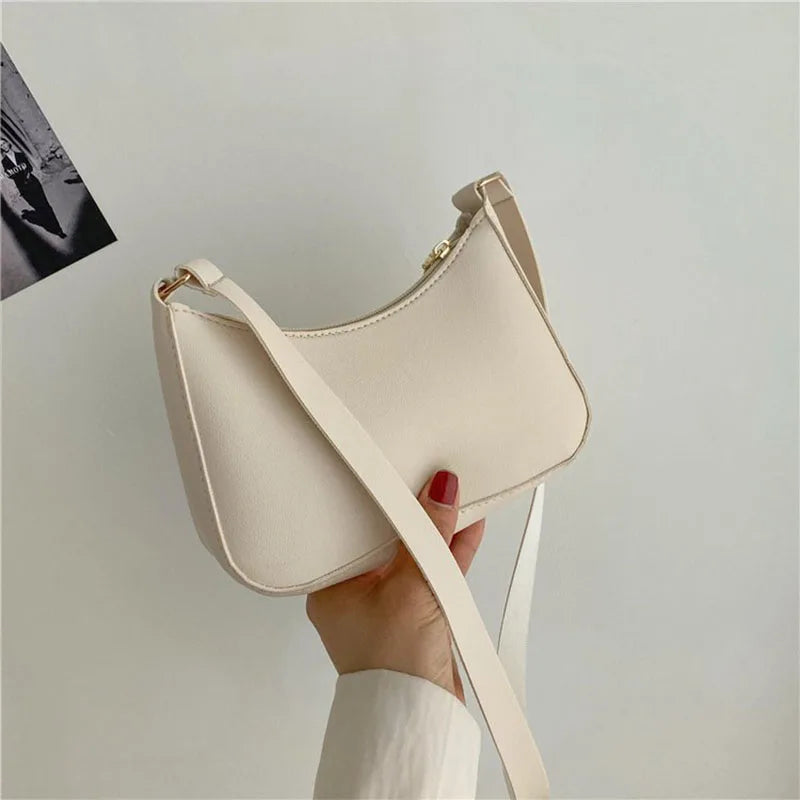 Vintage Leather Chain Handbag Tote for Women