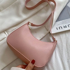 Vintage Leather Chain Handbag Tote for Women