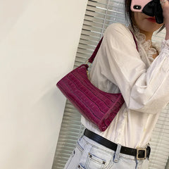 Retro Casual Women Totes Shoulder Bag Female Leather Solid Chain Handbag