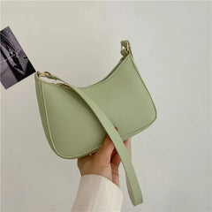 Vintage Leather Chain Handbag Tote for Women