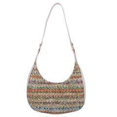 Straw Woven Bag Casual Women's Shoulder Bag Solid Handbags