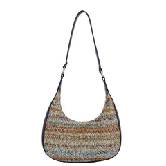 Straw Woven Bag Casual Women's Shoulder Bag Solid Handbags